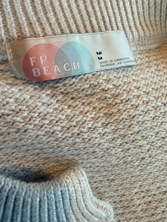 Free People Beach Hailee Sweater Medium - Picture 6 of 11